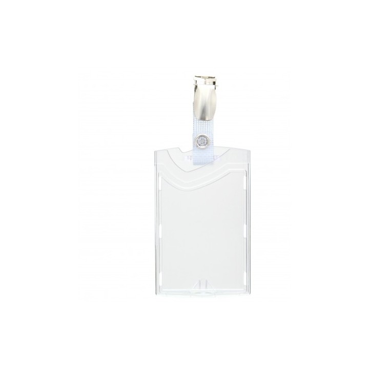 Porte-badge prêt à l'emploi - IDX48 (lot de 100) avec clip métal- vertical-1456601