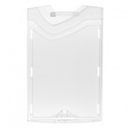 Porte-badge rigide avec 1 face cristale / 1 face dépolie IDX 140 (lot de 100) -vertical 1454257