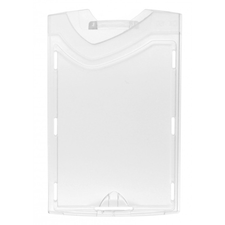 Porte-badge rigide transparent IDX 110 - vertical (lot de 100)-1454252