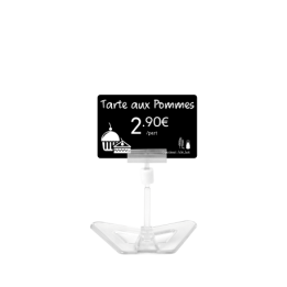 Support cristal pour étiquettes de prix - lot de 25 - 1437053