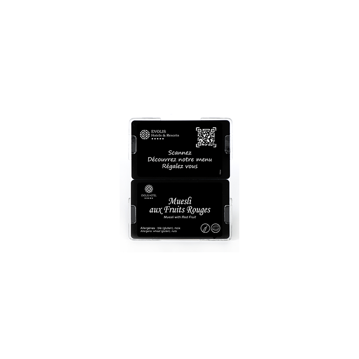 Porte-étiquette alimentaire double carte - lot de 5 - 1437050