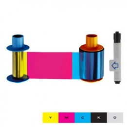 Ruban d'impression HID FARGO YMCKOK Eco 500 Faces 045710