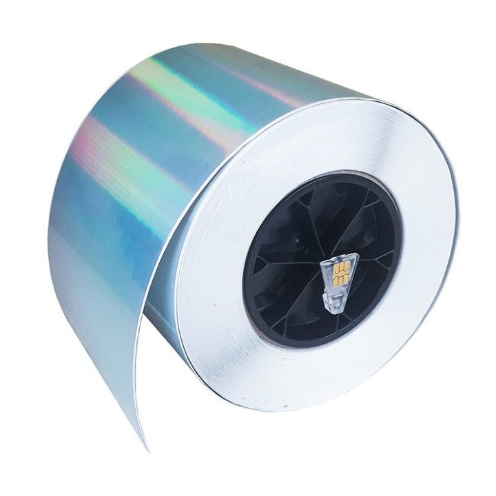 Étiquette en bobine PRIMERA Jet D'Encre Polypro Silver Hologram CC36PSHGG122TIS 122mm X 47M