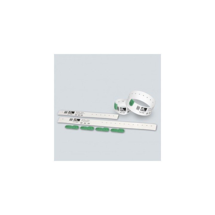 Clips de Fermeture Bracelets Vert ZEBRA Quickclip x275 97032-GREEN