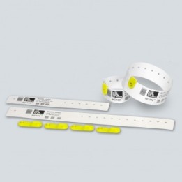 Clips de Fermeture Bracelets Jaune ZEBRA Quickclip x275 97032-YELLOW