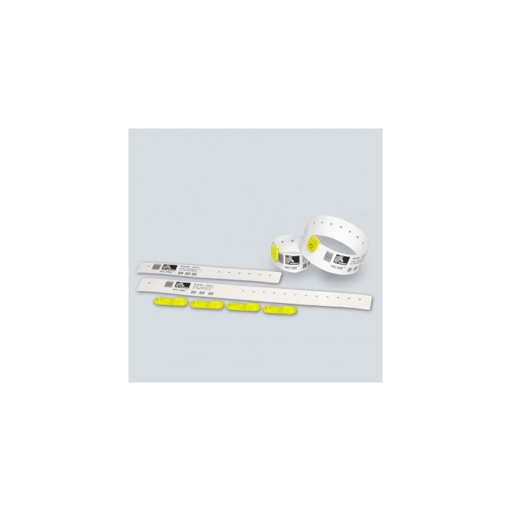 Clips de Fermeture Bracelets Jaune ZEBRA Quickclip x275 97032-YELLOW