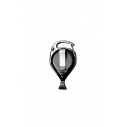 Enrouleur Zip plastique anti-rotation noir IDS920 x100 1460030