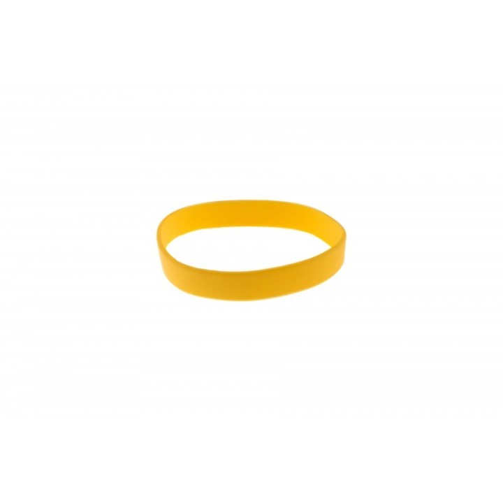 BRACELET SILICONE ADULTE COULEUR JAUNE